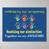 Klassenzimmer Klima und Gemeinschaftsposter Poster (Vorne)