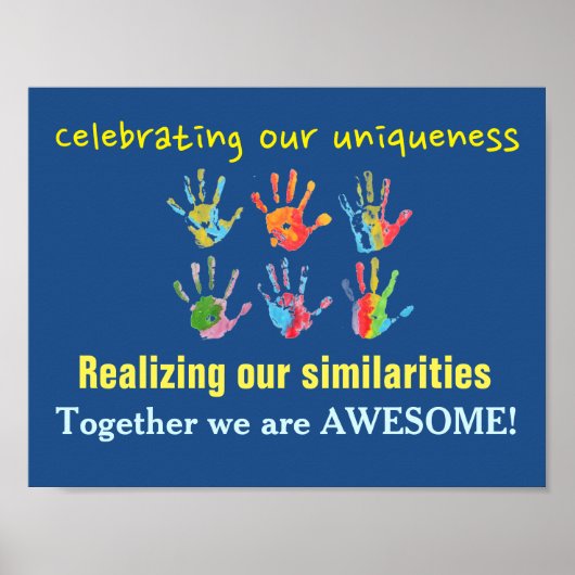 Klassenzimmer Klima und Gemeinschaftsposter Poster (Vorne)