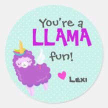 Klassenzimmer Llama Valentine - Lamacorn