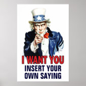 Klassenzimmer Poster: Ich will Dich - INDIVIDUELL Poster (Vorne)