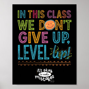 KLASSENZIMMER-POSTER 'LEVEL UP' POSTER