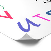 Klassenzimmer regeln große SRF Poster (Ecke)