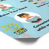 Klassenzimmer regeln gute Gewohnheiten im Klassenz Poster (Ecke)