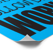 Klassenzimmer Regeln Poster (blau), 12 Zoll x 36" (Ecke)