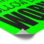 Klassenzimmer Regeln Poster (Lime Green), 12" x 36 (Ecke)