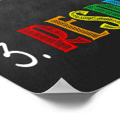 Klassenzimmer Regeln Regenbogen-Poster Poster (Ecke)