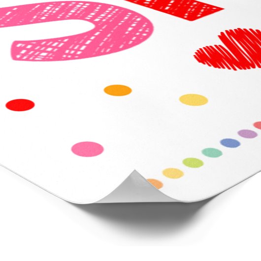 Klassenzimmer-Regenbogenposter Poster (Ecke)