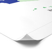 Klassenzimmer United Staaten Map Poster (Ecke)