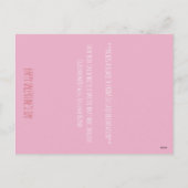 Klassenzimmer Valentine Feiertagspostkarte (Rückseite)