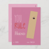 Klassenzimmer Valentine Feiertagspostkarte (Vorne/Hinten)