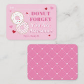 Klassenzimmer Valentines Donut Phantastisch Mitteilungskarte (Vorne/Hinten)