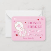 Klassenzimmer Valentines Donut Phantastisch Mitteilungskarte (Vorderseite)