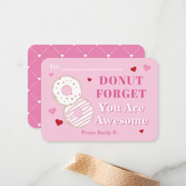 Klassenzimmer Valentines Donut Phantastisch Mitteilungskarte