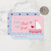 Klassenzimmer Valentiniert, dass du meine Bootsanm Mitteilungskarte (Vorderseite/Rückseite Beispiel)