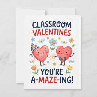Klassenzimmer Valentinskarte – DU BIST LABYRINTH-I Feiertagskarte