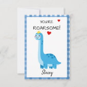 Klassenzimmer Valentinstag Dinosaurier Du bist gro (Vorderseite)