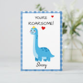 Klassenzimmer Valentinstag Dinosaurier Du bist gro (Stehend Vorderseite)