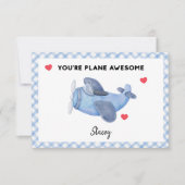 Klassenzimmer-Valentinstag "Plane Awesome" (Vorderseite)