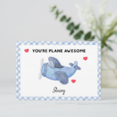 Klassenzimmer-Valentinstag "Plane Awesome" (Stehend Vorderseite)