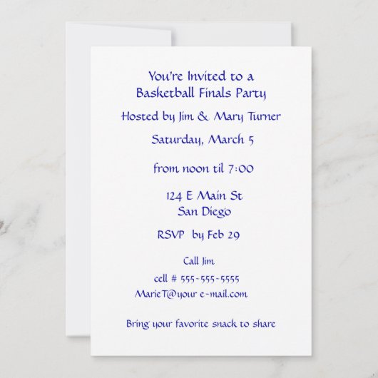 Klassenzimmer-Versorgungen, Bücher, Tafel Einladung (Rückseite)