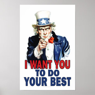 Klassenzimmerposter: GIB DEIN BESTES Poster