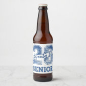 Klassenzug 2026 Abiturient Bierflaschenetikett (Vorderseite)