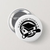Klassevaledictorian-Geschenk Button (Vorne & Hinten)