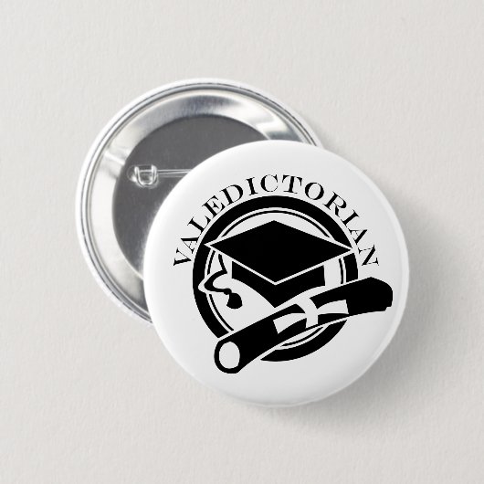 Klassevaledictorian-Geschenk Button (Vorne & Hinten)