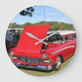 KLASSIC 55 ALTES FORD WAGON Wall Clock Große Wanduhr (Vorderseite)