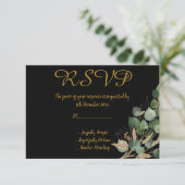 KLASSIC BOTANISCHER SCHWARZ Alle UAWG Einladung (Stehend Vorderseite)