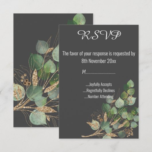 KLASSIC BOTANISCHES GRAD 2 All Occassion UAWG Einladung (Vorne/Hinten)