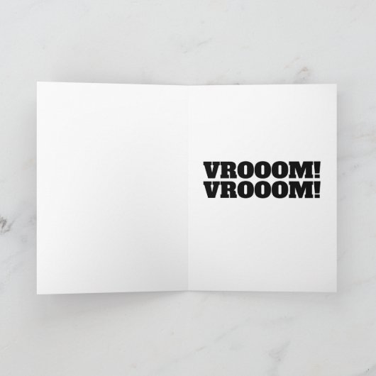 KLASSIC CAR FUNNY BIRTHDAY CARD KARTE (Innenseite)