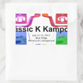 Klassic K kampout VI 2013 Rechteckiger Aufkleber (Tasche)