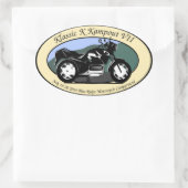 Klassic K Kampout VII Ovaler Aufkleber (Tasche)