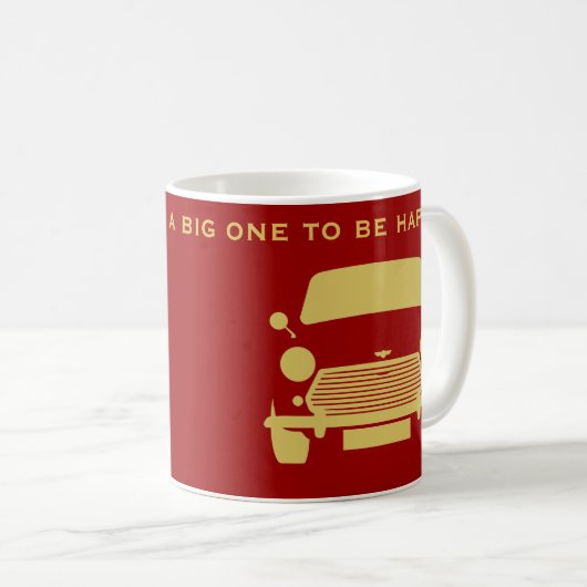 KLASSIC ORIGINAL MINI COOPER CAR KAFFEETASSE (VorderseiteRechts)