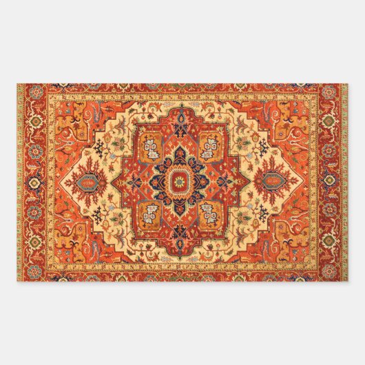 KLASSIC PERSIAN RUG RECHTECKIGER AUFKLEBER (Vorderseite)