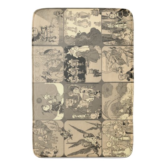 KLASSIC WIZARD OF OZ STORYBOOK | BADEMATTE (Vorderseite Vertikal)