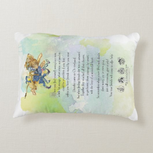 KLASSIC WIZARD VON OZ PILLOW POEM DEKOKISSEN (Rückseite)