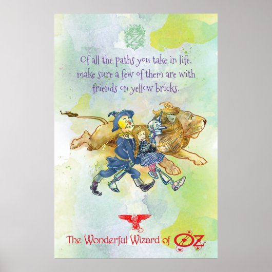 KLASSIC WIZARD VON OZ POSTER - Gelbe Ziegel (Vorne)