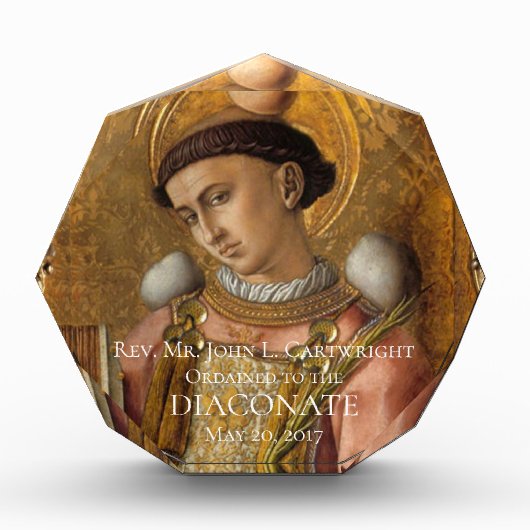 KLASSIFIKATIONdiaconate-DIAKON ST STEPHEN Fotoblock (Vorderseite)