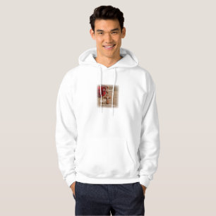 Klassifikations-Jahrestags-Rose und Rosenbeet des Hoodie