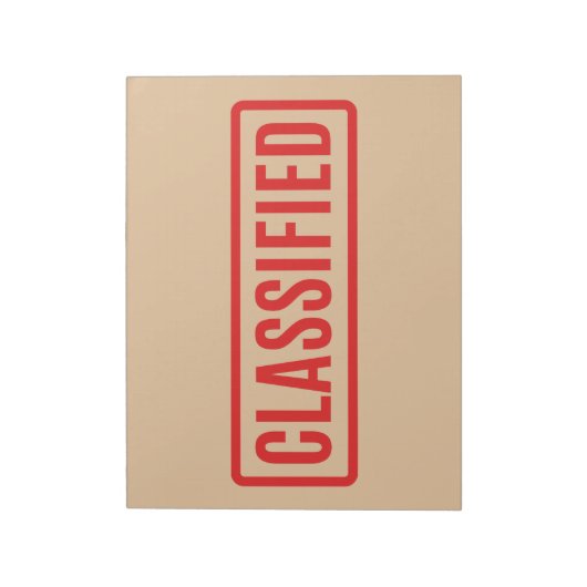 klassifiziert notizblock (Rotiert)