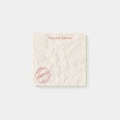 Klassifizierte Briefmarke Post-it Klebezettel (Vorderseite)