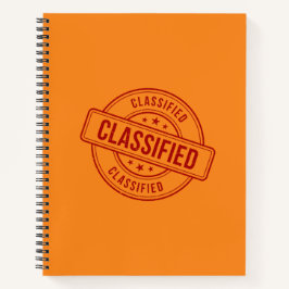 Klassifizierte Zeitschrift Notizblock