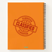Klassifizierte Zeitschrift Notizblock (Rückseite)