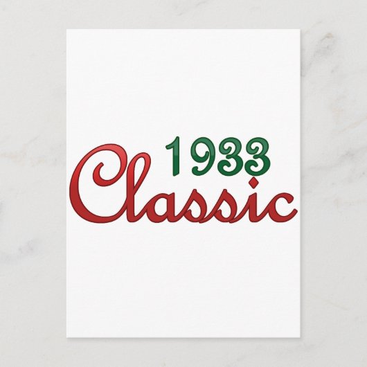 Klassik 1933 postkarte (Vorderseite)