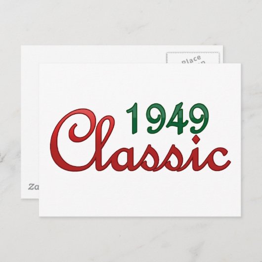 Klassik 1949 postkarte (Vorne/Hinten)