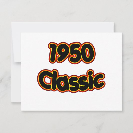 Klassik 1950 karte (Vorderseite)