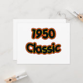 Klassik 1950 karte (Vorderseite/Rückseite Beispiel)