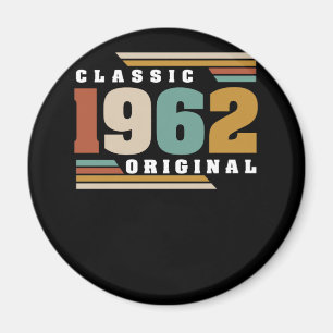 Klassik 1962 Original 60. Geburtstag 60 Jahre alt Magnet